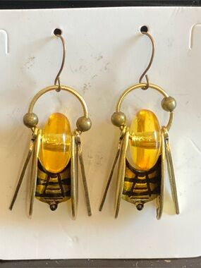 A pair of unique earrings